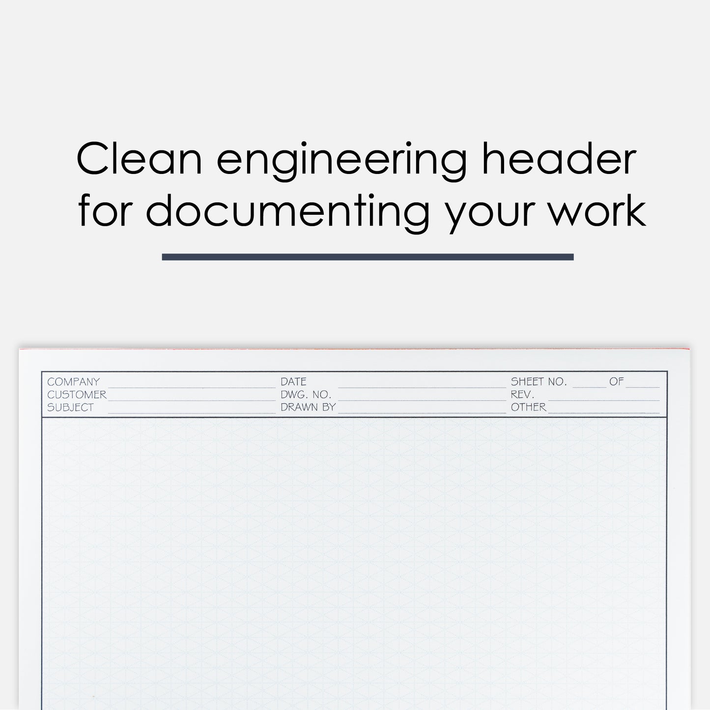 GeekNavy Isometric Grid Graph Paper Pad, 8.5" x 11" Landscape