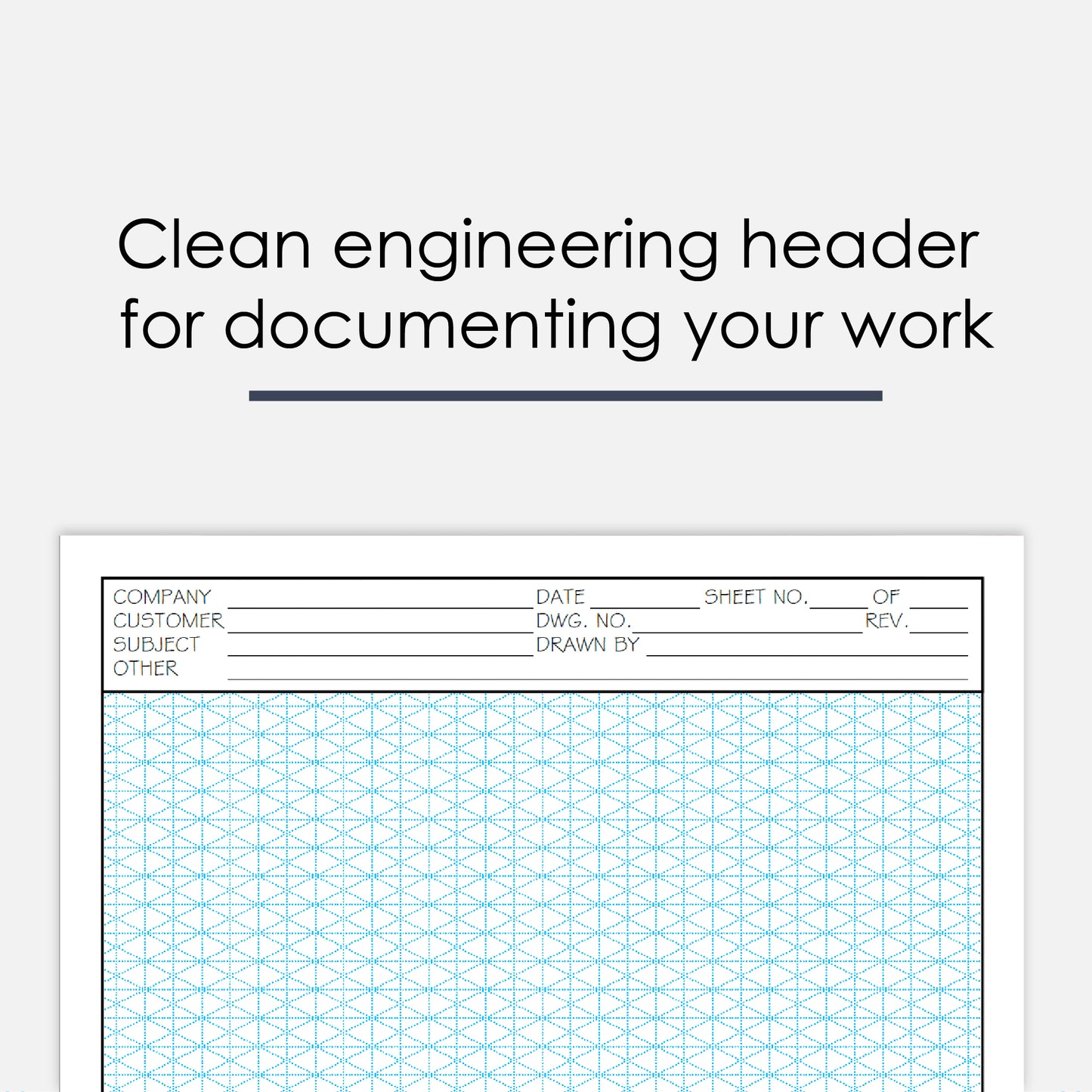 GeekNavy Isometric Grid Graph Paper Pad, 8.5" x 11" Portrait