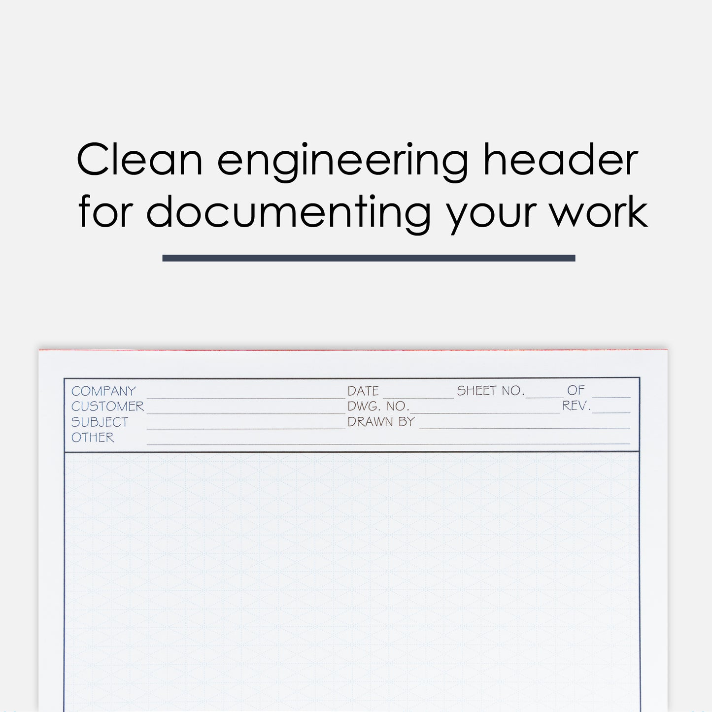 GeekNavy Isometric Grid Graph Paper Pad, 8.5" x 11" Portrait