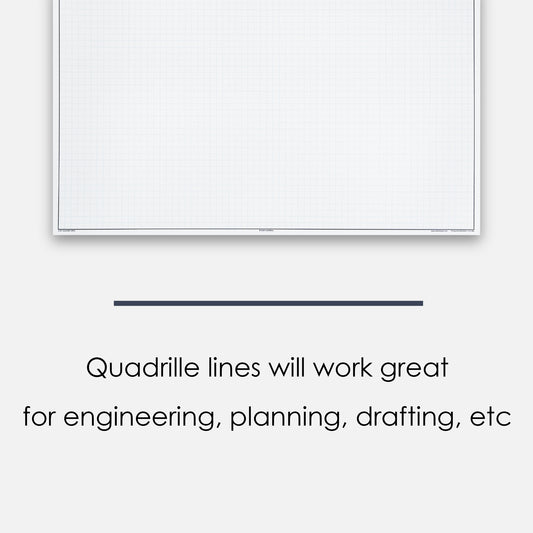 Loose Leaf GeekNavy Quadrille Graph Paper Pad, 11″ x 17″ Landscape - 100 Sheets