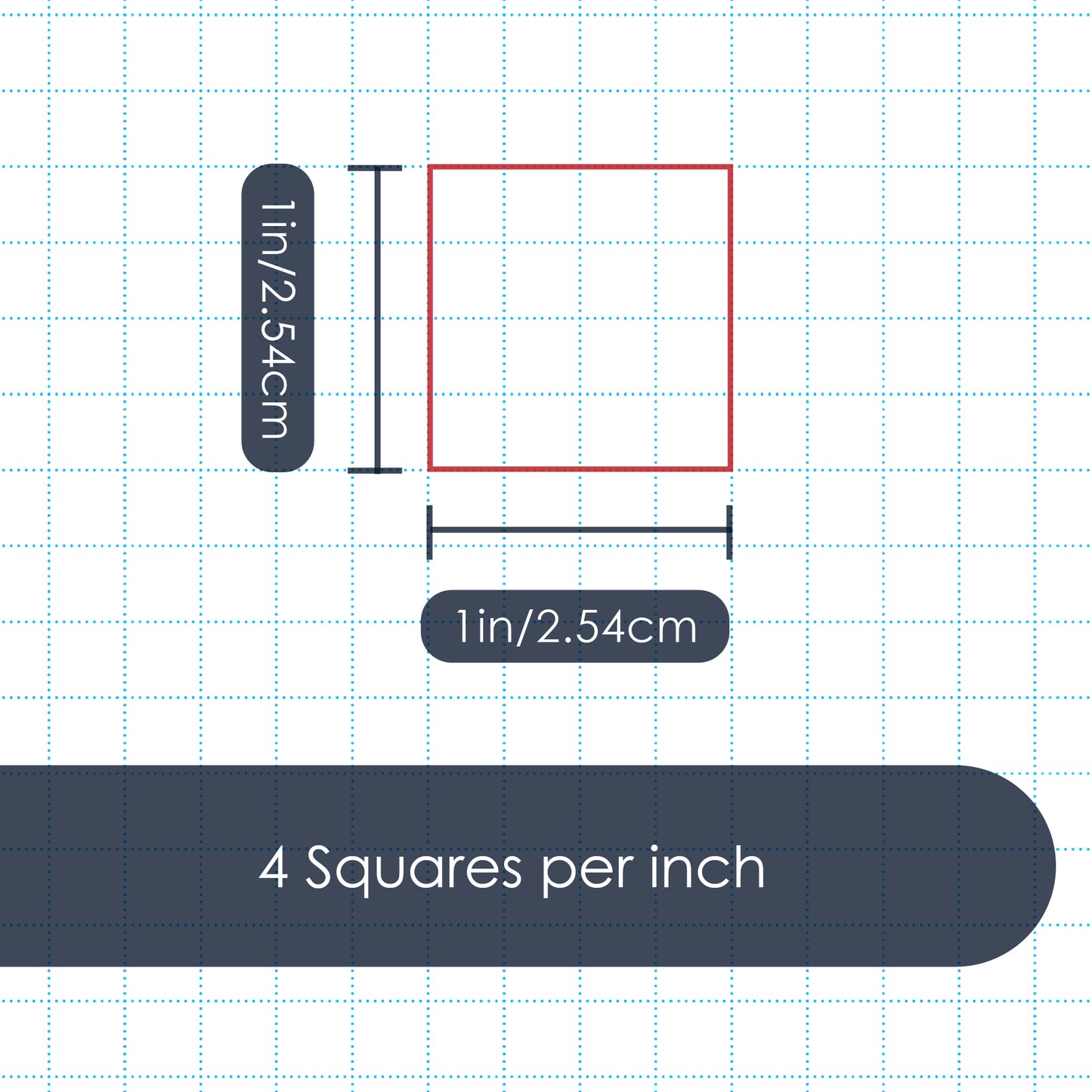 Loose Leaf GeekNavy Quadrille Graph Paper Pad, 8.5″ x 11″ Portrait - 200 Sheets