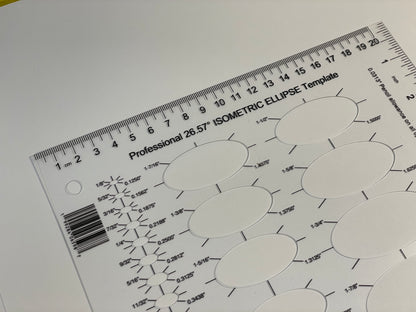 GeekNavy 26.57 Degree Isometric Ellipse Template