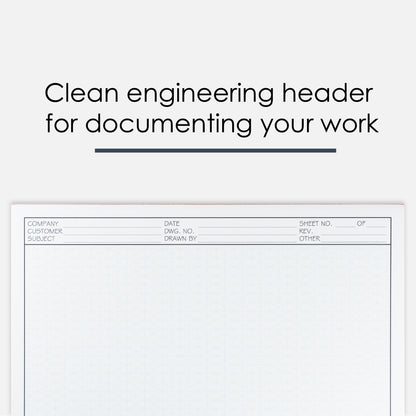 GeekNavy Isometric Grid Graph Paper Pad, 8.5″ x 11″ Landscape