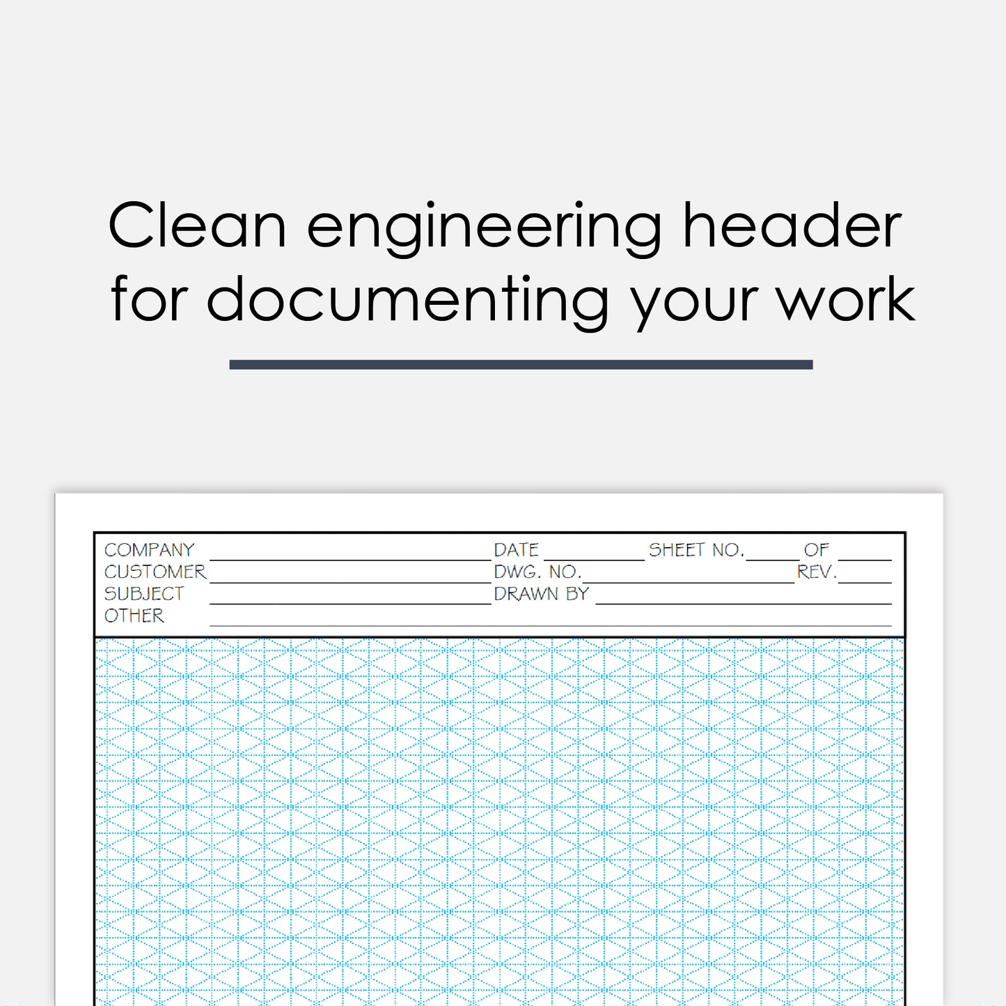 GeekNavy Isometric Grid Graph Paper Pad, 8.5″ x 11″ Portrait