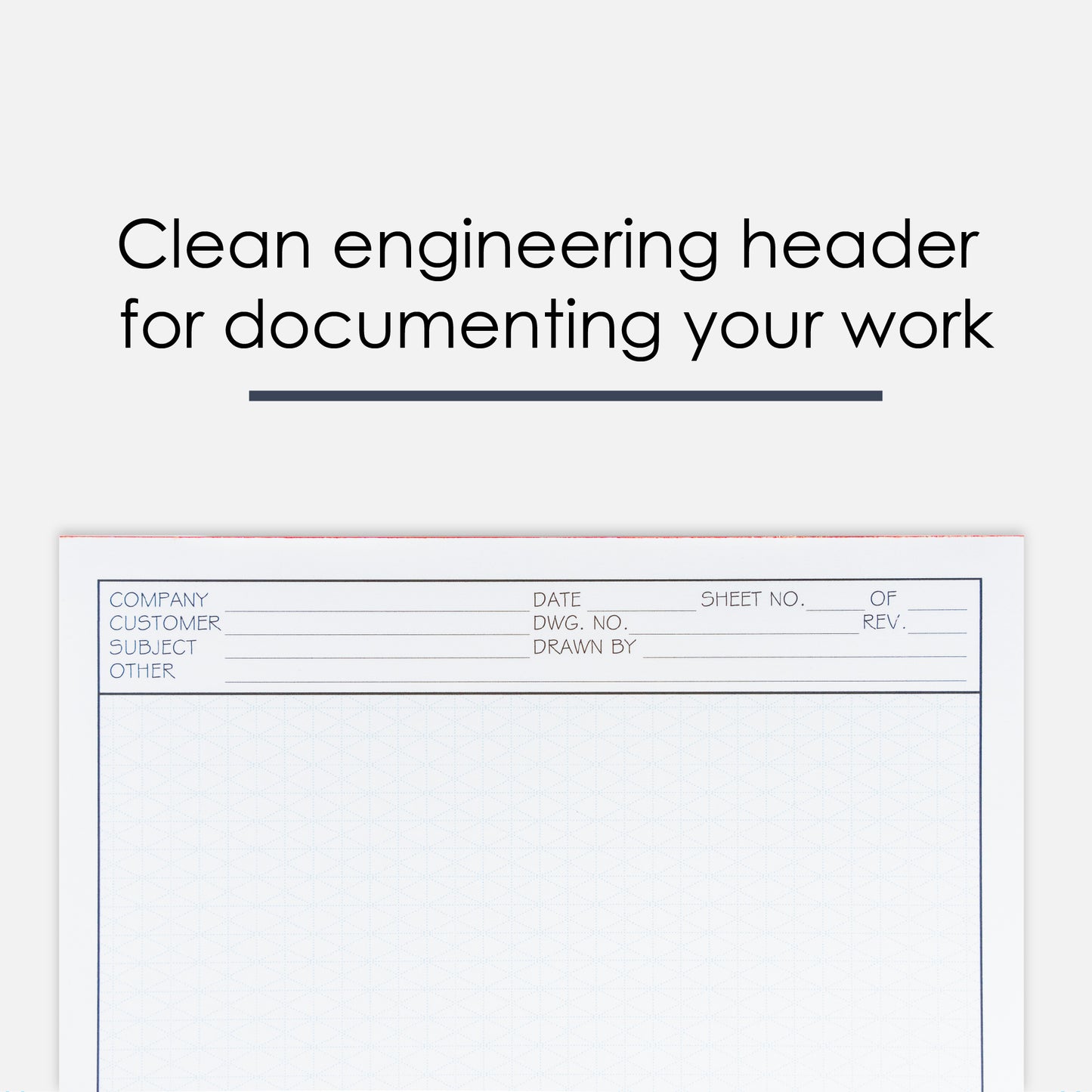 GeekNavy Isometric Grid Graph Paper Pad, 8.5″ x 11″ Portrait