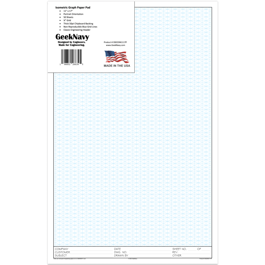 Drafting Notebook: ISO Graph Paper Journal 8x11