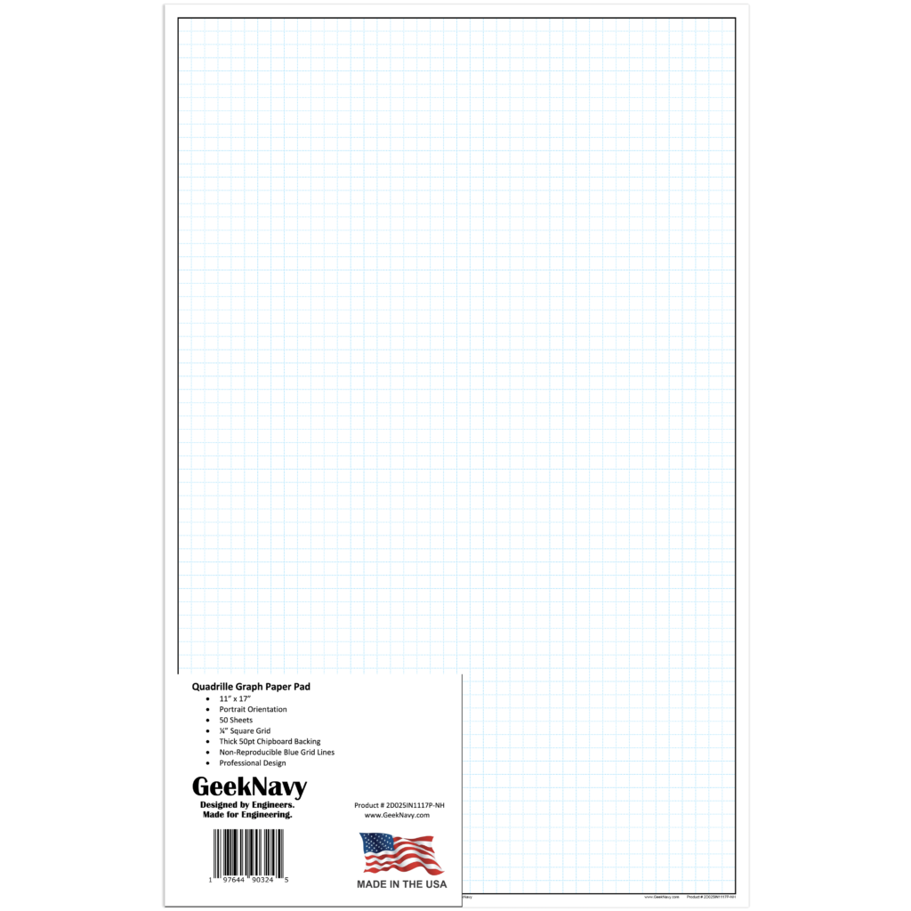 quadrille-graph-paper-pad-11-x-17-portrait-geeknavy