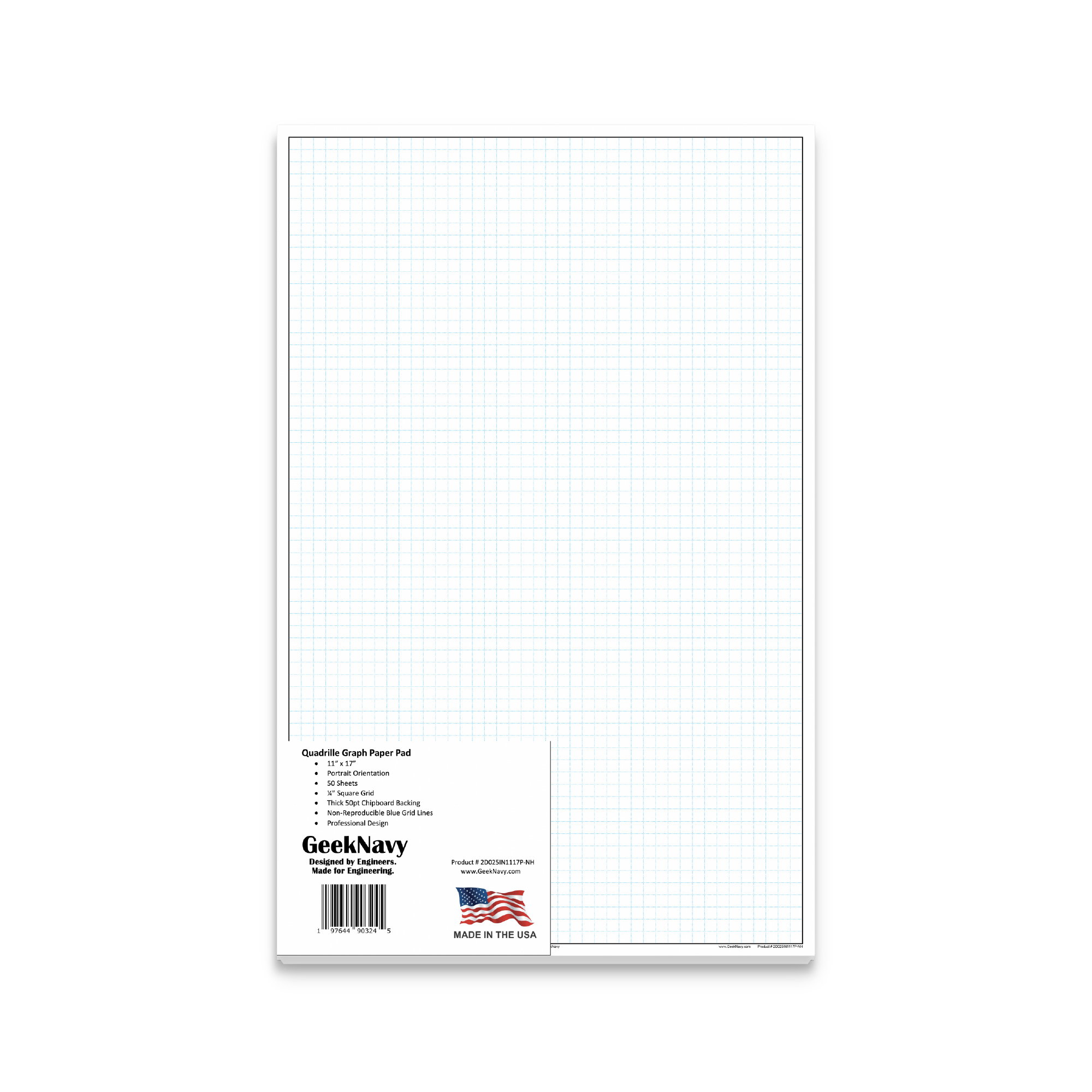 quadrille-graph-paper-pad-11-x-17-portrait-geeknavy